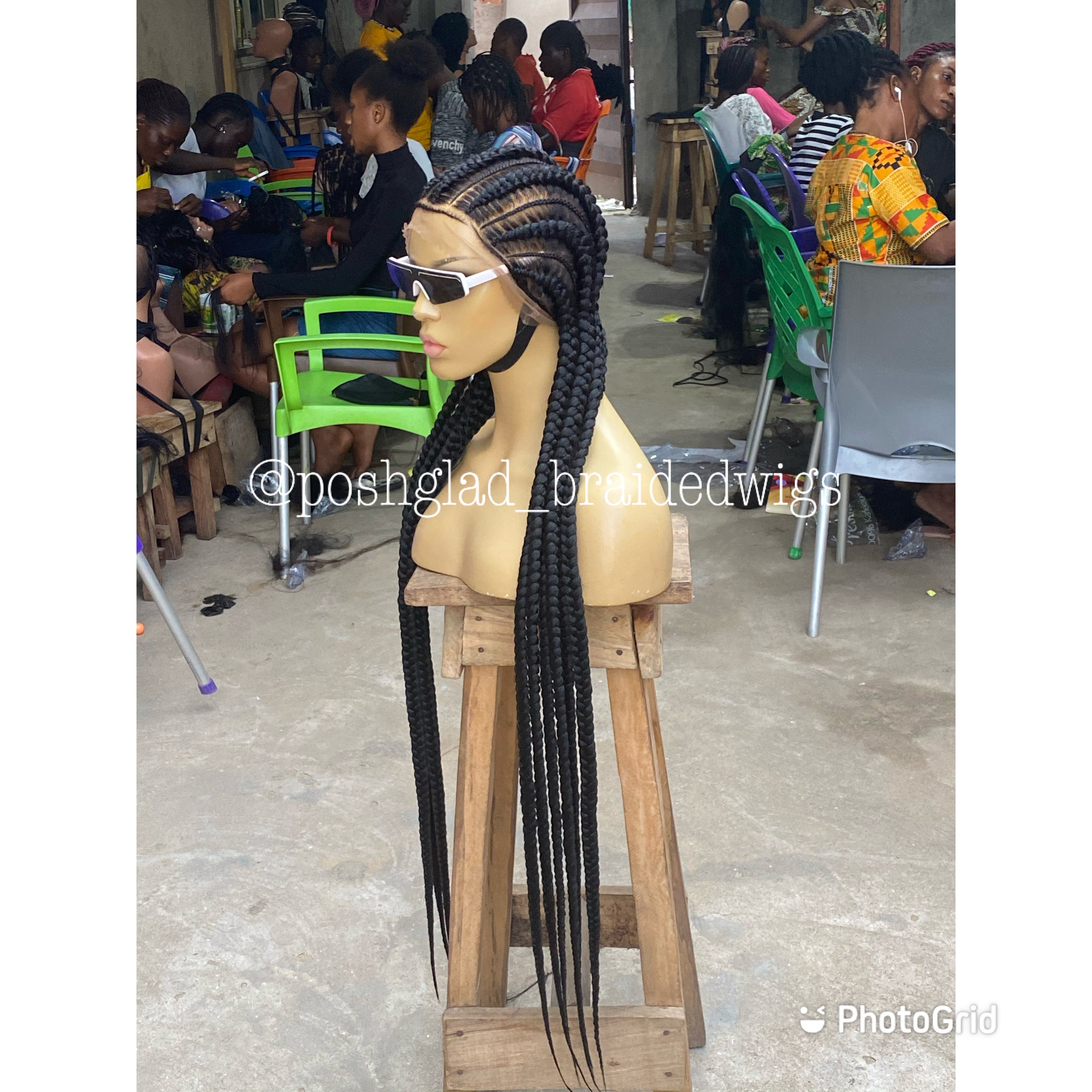 Feed In Braids To The Back - Amalia