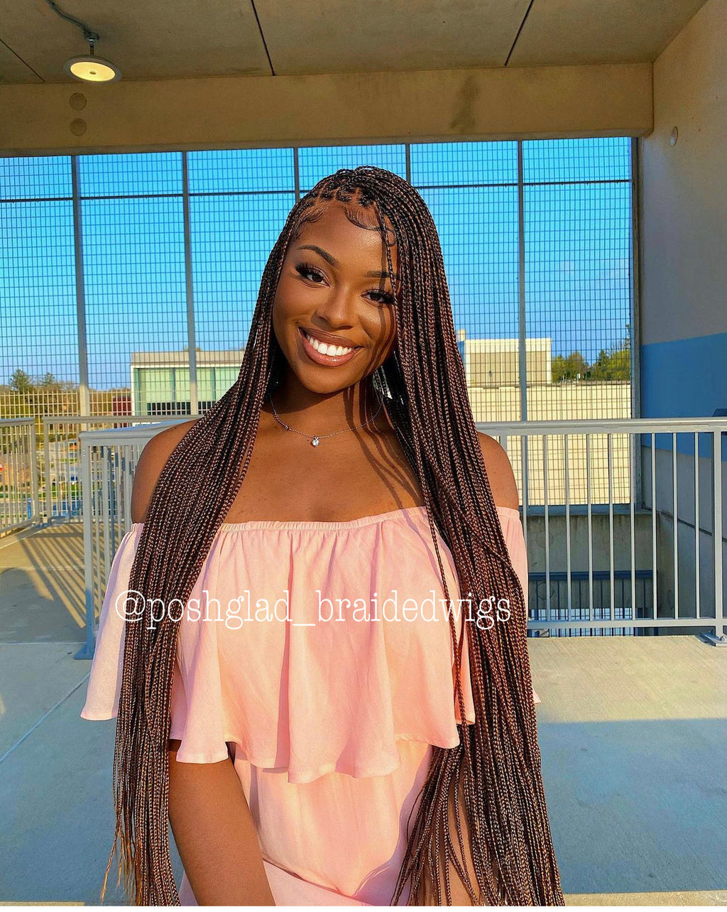Beyoncé Knotless Braid Wig (Ready To Ship) Full Lace, Glueless